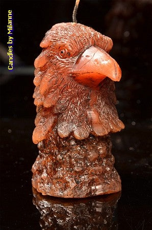Eagle candle - shaped candle 7.5 x 10 cm