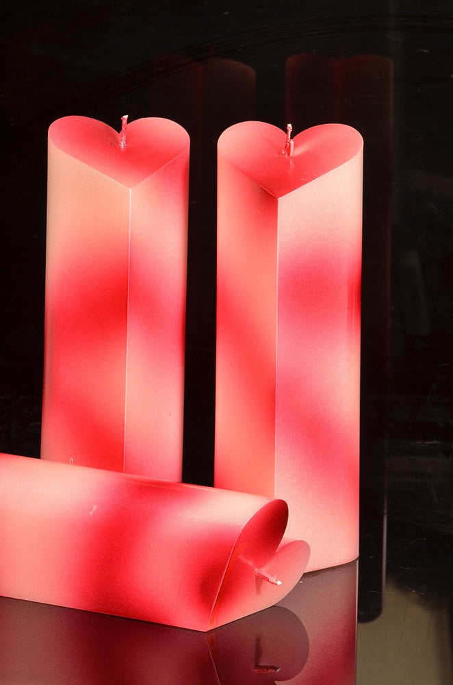 Heart candle "TOTAL LOVE", height: 18cm