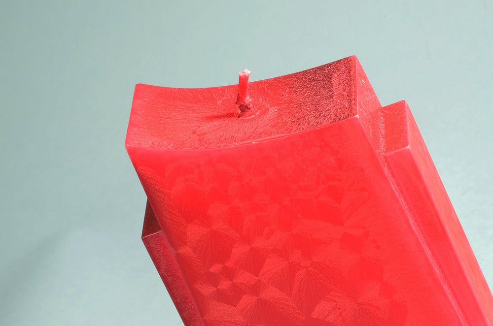Apollo candle, red POLYMICO height 18 cm