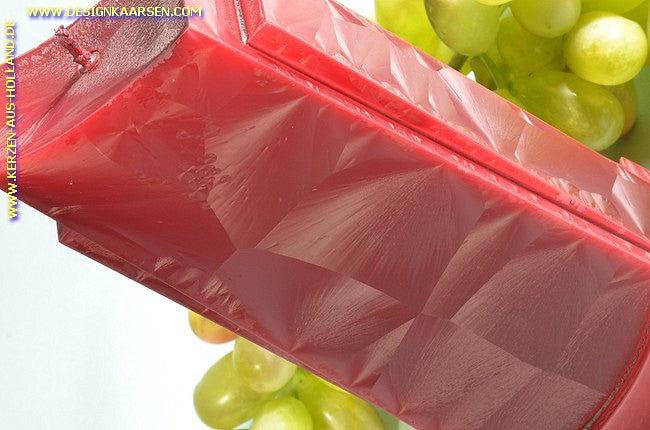 Apollo kaars, BORDEAUX ROOD POLYMICO, hoogte 18 cm