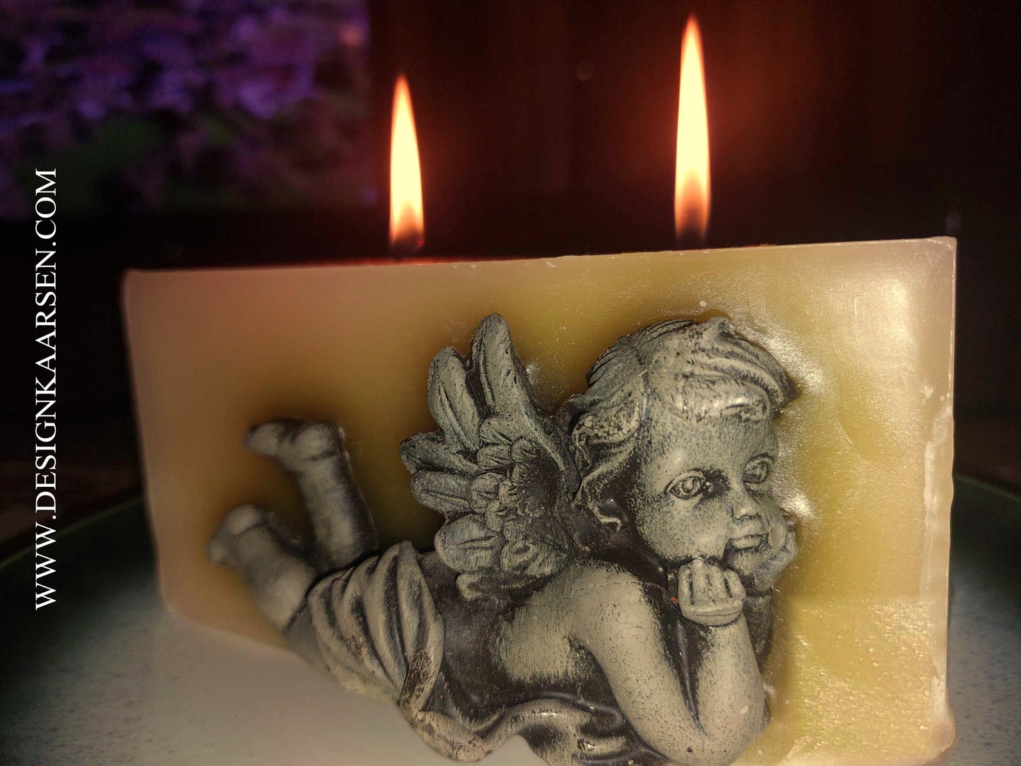Candle Angels CREAM, Design Single 9x18x9 cm