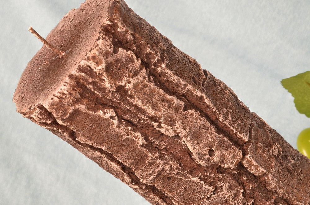 Boomstam Kaars, Smal-hoog - Ø 7cm H 26 cm