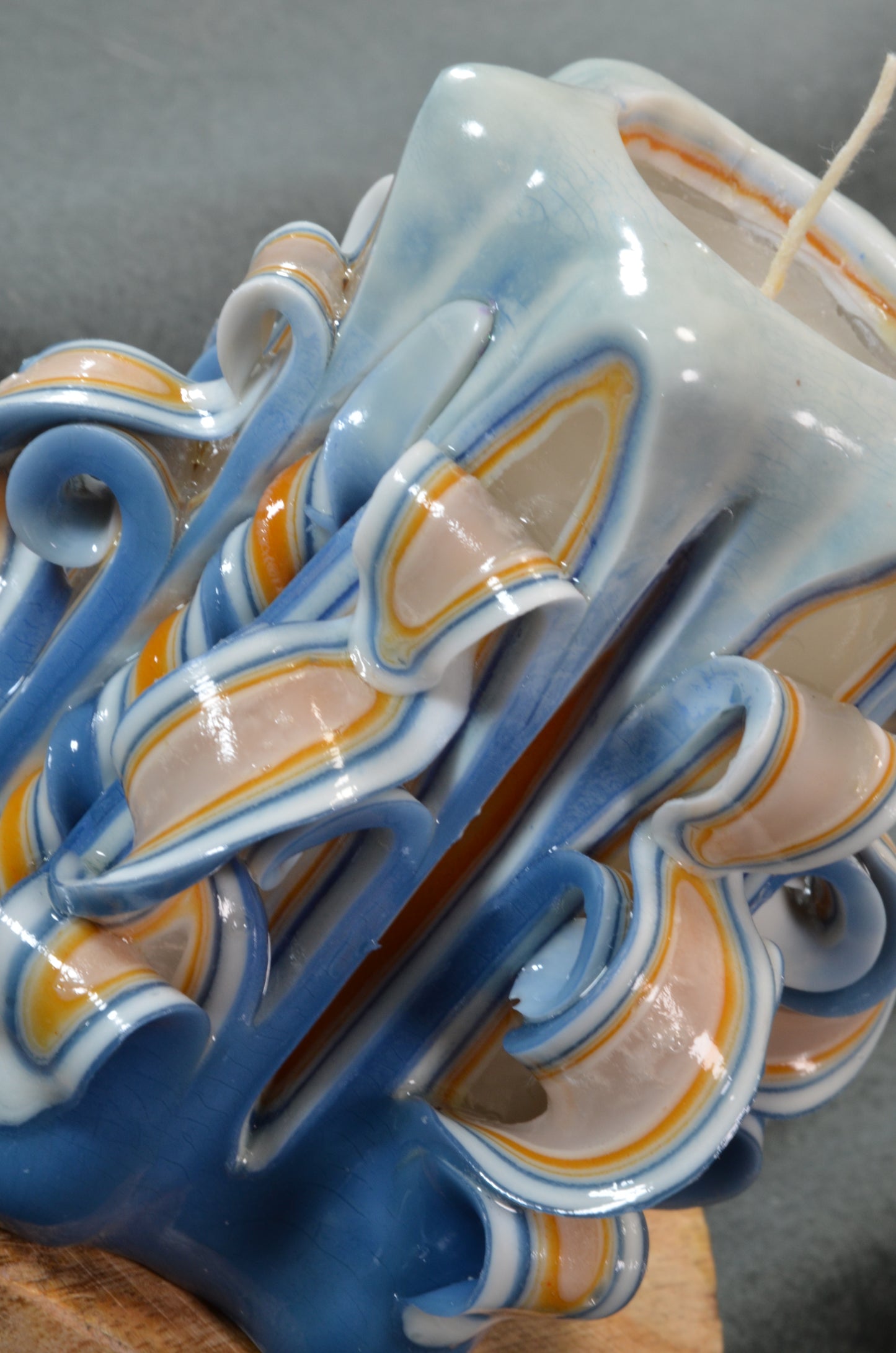 Kollektion 2025: Exklusive Schliffkerze, Höhe: 11 cm, Breite: 10 cm - s/n: 51815