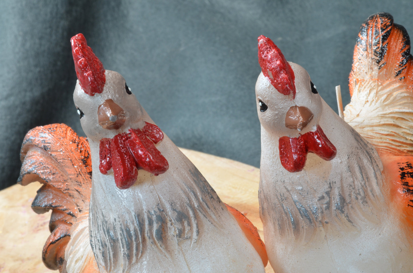 Chicken and Rooster candle (set of 2 candles) Great for Easter!