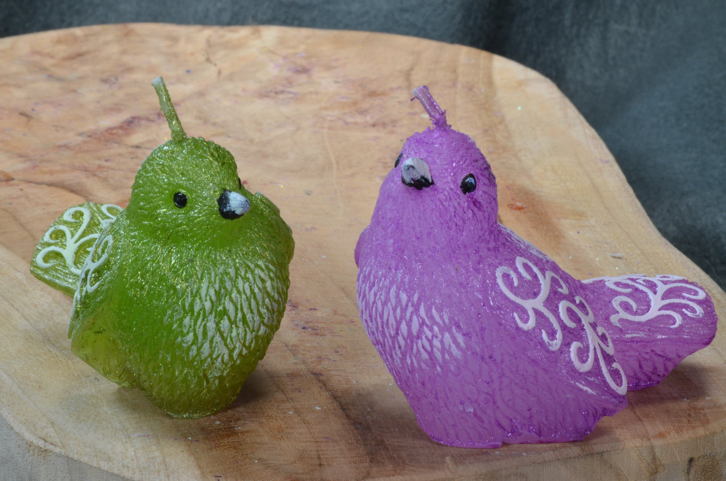Set of 5 Bird Candles