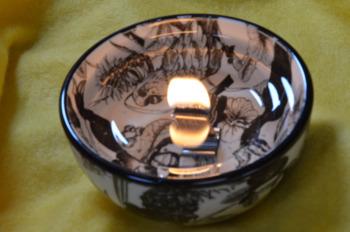 Set of 2 "JUNGLE" Pen Drawing Gel Candles with Wooden Wick -Made by Candles by Milanne - WATCH VIDEO