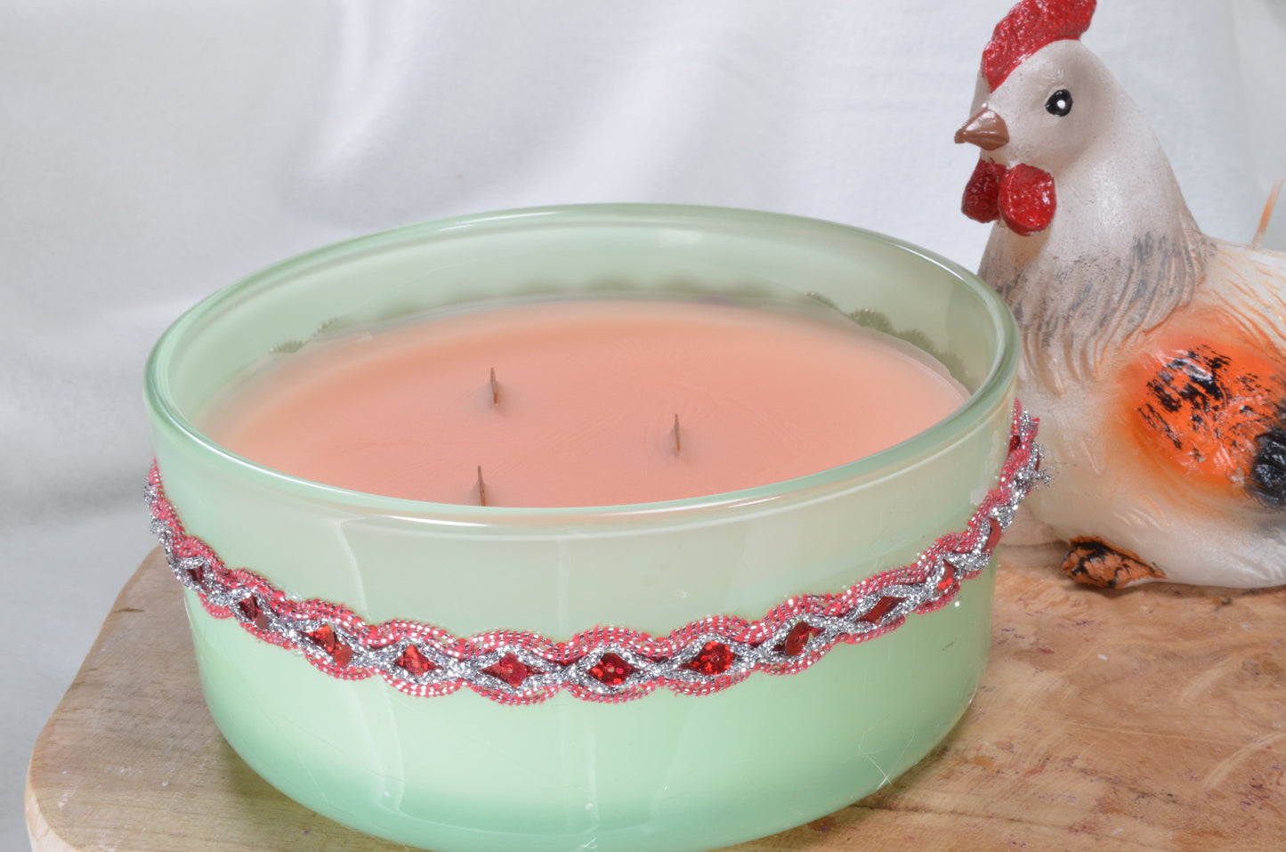 Scented Candle Elegance with 3 Wooden Wicks - WATCH VIDEO