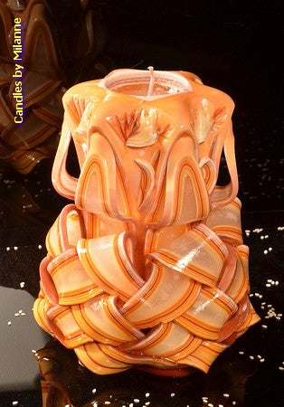 Kaars, handgesneden, 16 cm 50222 (zeer exclusief)