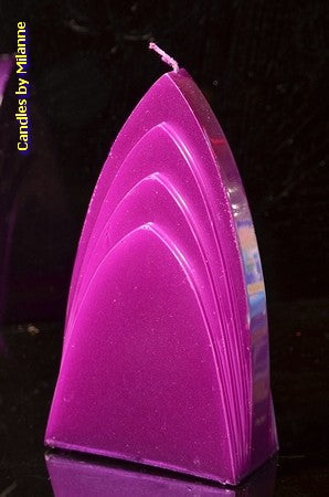 Arch Candle, LILAC METALLIC, height: 17cm
