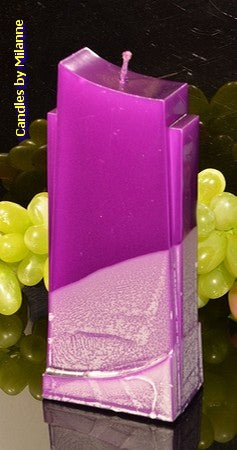Apollo candle, LILAC METALLIC, height 18 cm