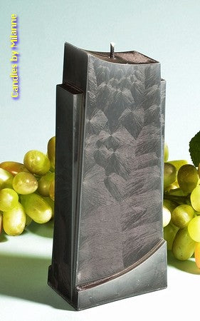 Apollo candle, BLACK POLYMICO, height 18 cm