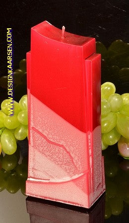 Apollo candle, RED METALLIC, height 18 cm