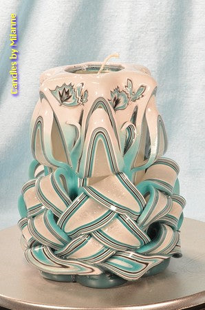 Candle, hand-carved, 16 cm 51535 (very exclusive)