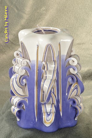 Candle, hand-carved, 16 cm (very exclusive) 51534