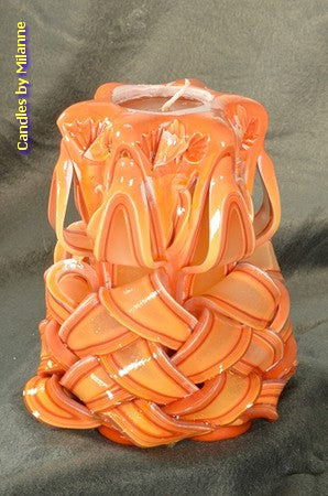 Candle, hand-carved, 16 cm (very exclusive) 51513