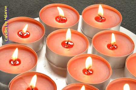 Set of 16 XXL tealights in CINNAMON scent