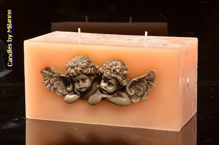 Candle Angels CREAM, Design Double 9x18x9 cm