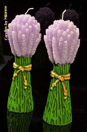 Lavender, Shaped Candle H:23 cm