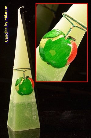 Apple, Pyramid candle, 33 cm