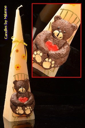 Bear, Pyramid, CREAM, H: 30 cm