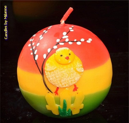 Chick, bullet candle, 10 cm