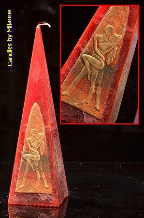 Erotic Candle, Pyramid 24 cm