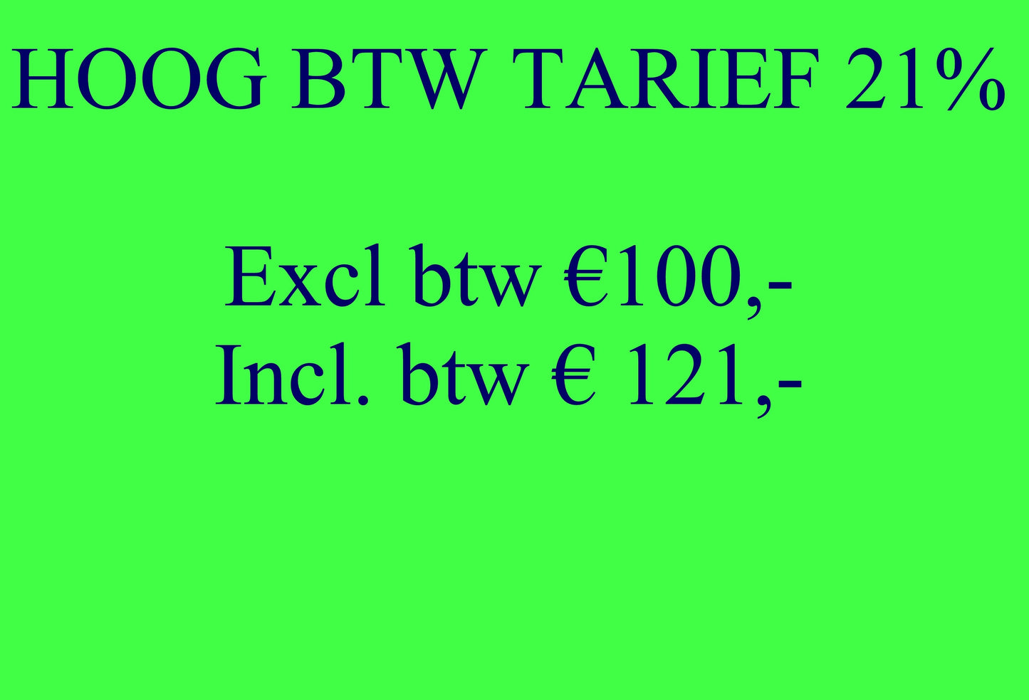 TESTPRODUCThigh 21% VAT