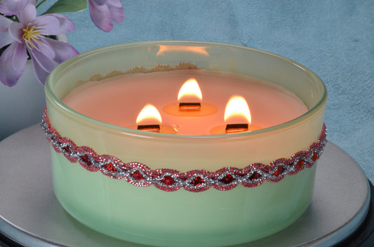 Geurkaars Elegance met 3 Houten Pitten (Wooden Wick)  - BEKIJK VIDEO